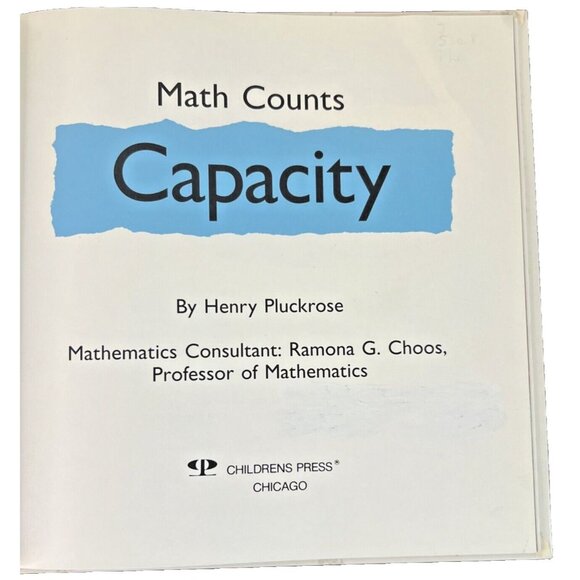 Math Counts By Henry Pluckrose Set Of 2 Hardcover Book (Capacity & Weight) - Picture 4 of 9